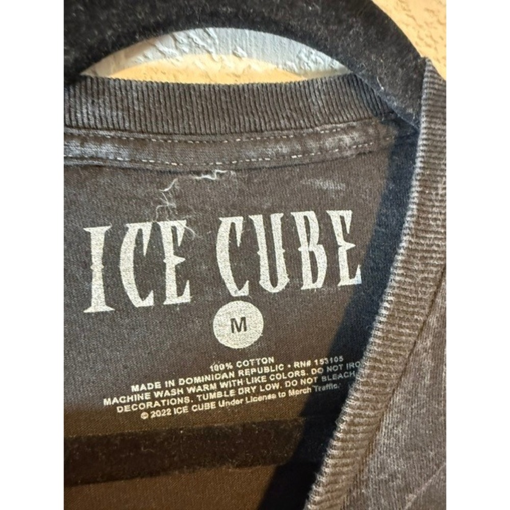 Ice Cube Today Was A‎ Good Day Graphic T-Shirt Mens Medium Acid Wash Black Tee M - Picture 2 of 3